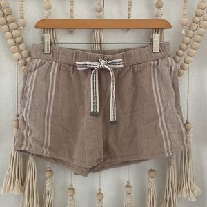 Aerie lounge shorts neutral sleep wear summer linen type short small